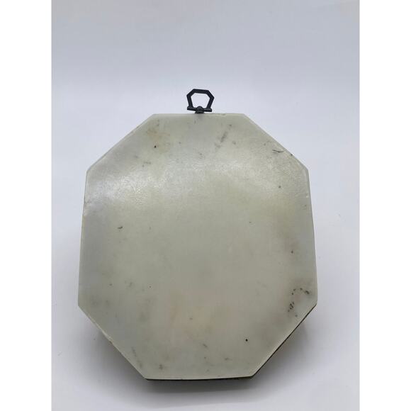 Vintage 1960s Lucite Wall Art Flowers & Butterfly Retro Yellow Frame - Picture 5 of 6